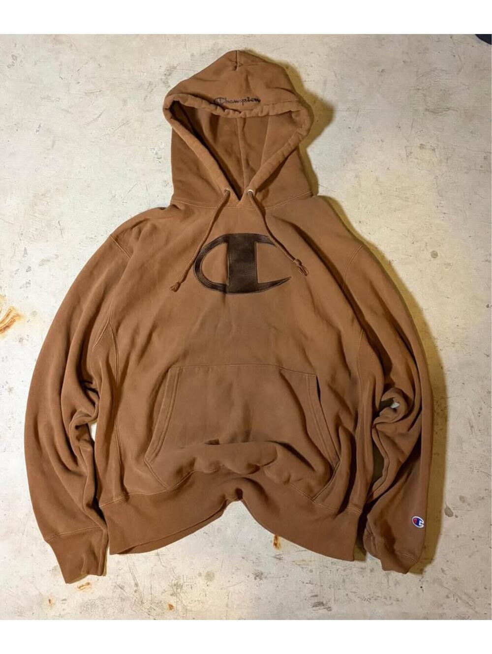Men’s Champion Brown Hoodie Size Large